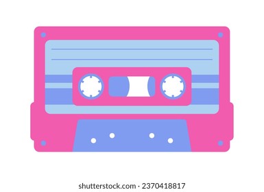 vector illustration of a cassette tape isolated on white for banners, cards, flyers, social media wallpapers, etc.