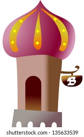 Vector illustration of a castle