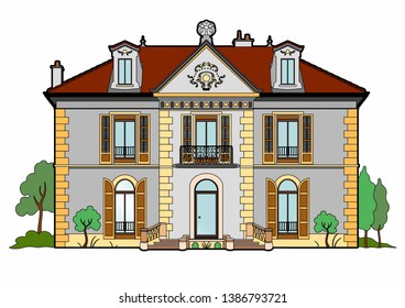 Vector illustration of a castle, file EPS 10