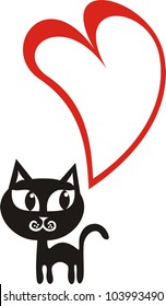 Vector illustration of cat