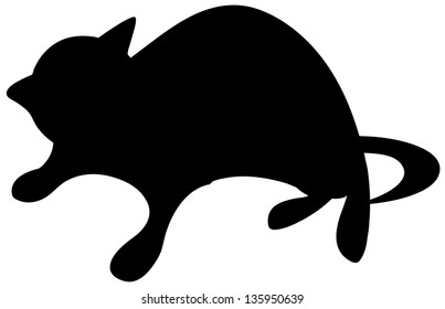 Vector illustration of a cat