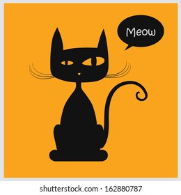 Vector illustration of cat