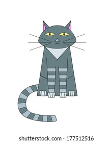 Vector illustration of cat
