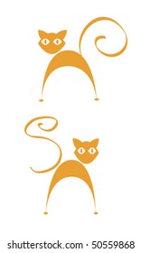 vector illustration of cat