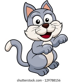 Vector illustration of Cat cartoon