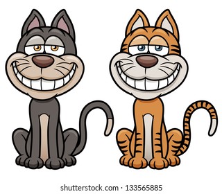 Vector illustration of Cat cartoon