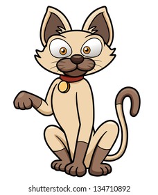 Vector illustration of Cat cartoon