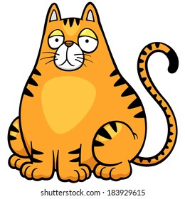 Vector illustration of Cat cartoon