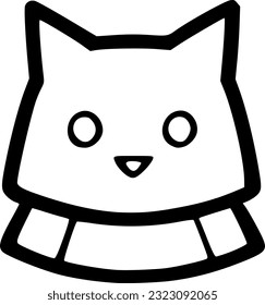 vector illustration of cat cartoon