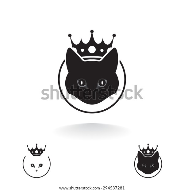 王冠を持つ猫のベクターイラスト のベクター画像素材 ロイヤリティフリー
