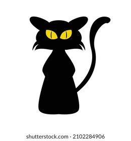 vector illustration of cat silhouette