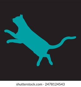 Vector Illustration of Cat Silhouette