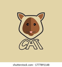 Vector illustration of a cat sticker
