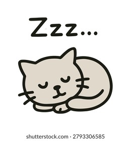 Vector Illustration. Cat Sticker Collections. Cute Kawaii Cat. Sticker Collections. Set of Cat Emoji