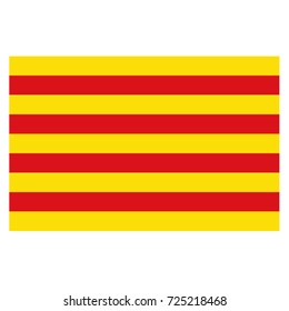 vector illustration of Catalonia flag