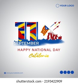 Vector illustration of Catalonia National Day