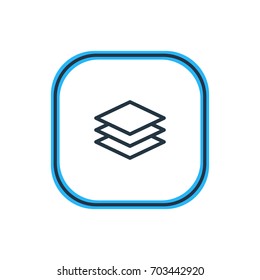 Vector Illustration Of Category Outline. Beautiful Archive Element Also Can Be Used As Layer Element.