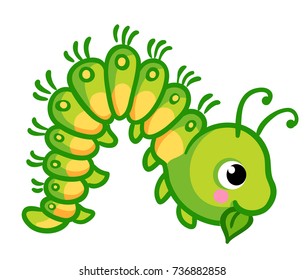 1,300 Caterpillar cartoon eating Images, Stock Photos & Vectors ...