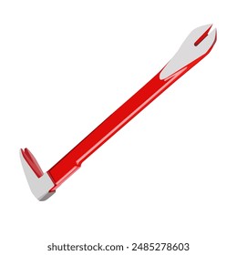Vektorillustration Katzen Paw Pry Bar, Utility Claw Bar, Wonder Bar, High Carbon Steel Crowbar Tool für Home Remolding Holzbearbeitung