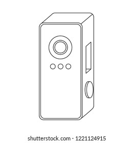 Vector illustration of cctv and camera sign. Set of cctv and system stock vector illustration.