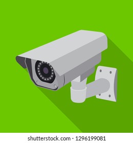 Vector illustration of cctv and camera symbol. Set of cctv and system stock vector illustration.