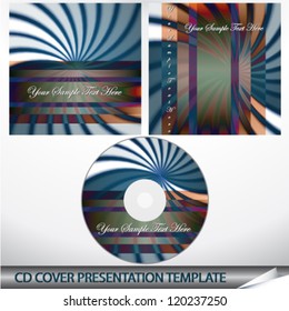Vector illustration. CD cover. Abstract design.