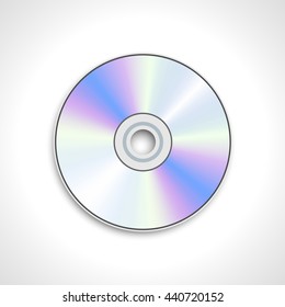 vector illustration of CD disk or DVD disk