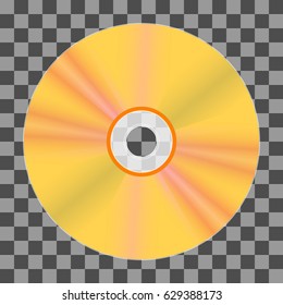 vector illustration of CD or DVD.