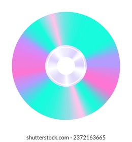 vector illustration of a CD or DVD disc isolated on white background for banners, cards, flyers, social media wallpapers, etc.