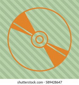 Vektorgrafik von CD- oder DVD-Diskette Orange
