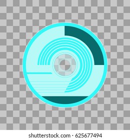 vector illustration of CD or DVD. CD or DVD for your content.
