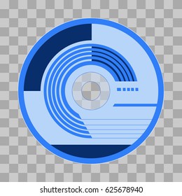 vector illustration of CD or DVD. CD or DVD for your content.