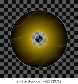 vector illustration of CD or DVD. CD or DVD for your content.