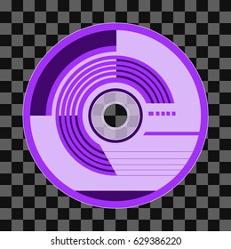 vector illustration of CD or DVD. CD or DVD for your content.