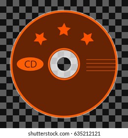 vector illustration of CD or DVD. CD or DVD for your content.