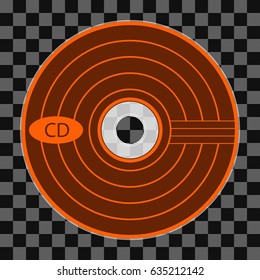 vector illustration of CD or DVD. CD or DVD for your content.