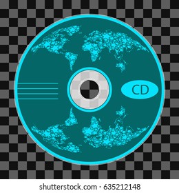 vector illustration of CD or DVD. CD or DVD for your content.