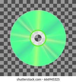 vector illustration of CD or DVD. CD or DVD for your content.