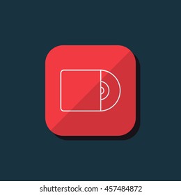 Vector illustration of cd icon
