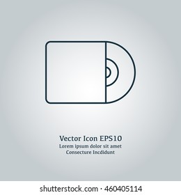 Vector illustration of cd icon