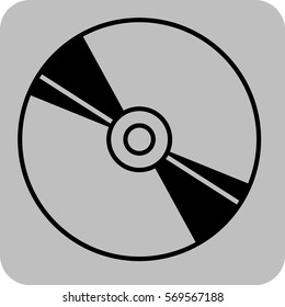 Vector Illustration of CD Icon
