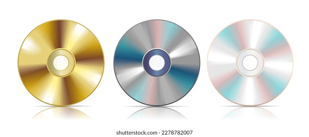 Vektorgrafik von CD, realistisches Design. EPS10