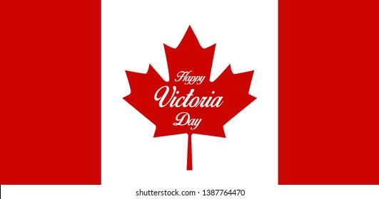 Vector Illustration to Celebrate Victoria Day. 