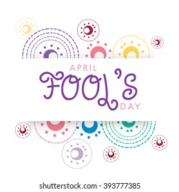  Vector illustration of Celebrating April Fools' Day.