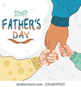 Vector and Illustration Celebrating Father's Day on June 18.