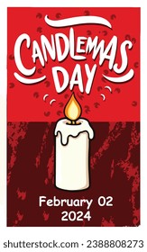 A vector illustration of Celebrating Happy Candlemas Day a Time for Reflection and Renewal