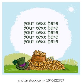 Vector illustration, celebrating St. Patrick, banner concept.