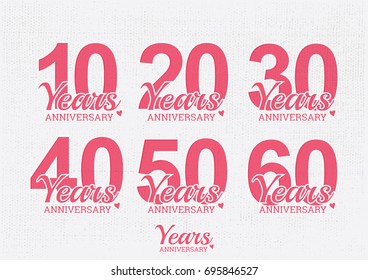 Vector Illustration : Celebration Anniversary