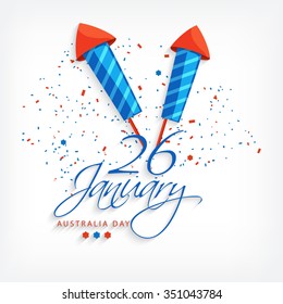  Vector Illustration of  celebration background for Australia Day.