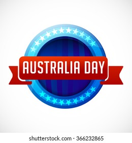 Vector Illustration of celebration background for Australia Day.